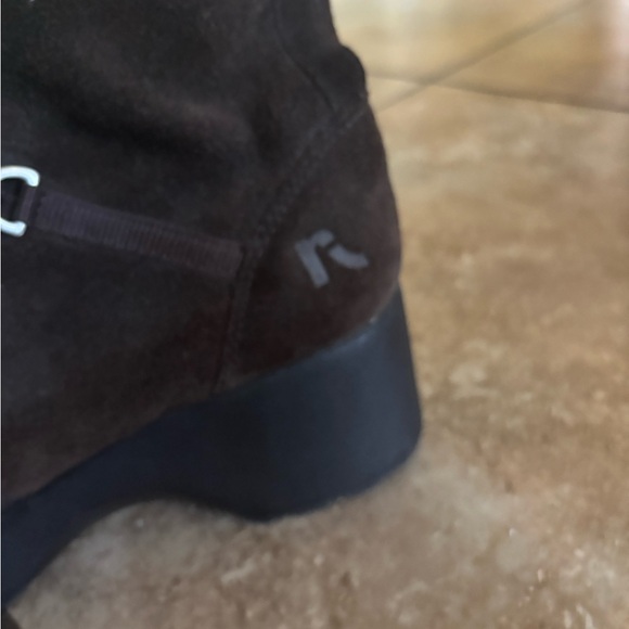 Report Women’s Brown Suede Tall Lace-Up Platform Boots - Picture 9 of 12